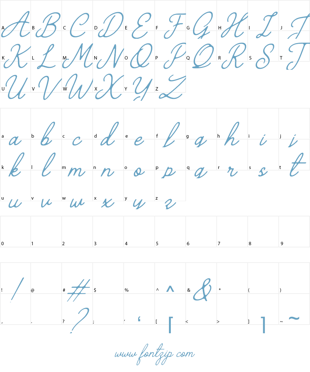 The Grateful 4 Font Character